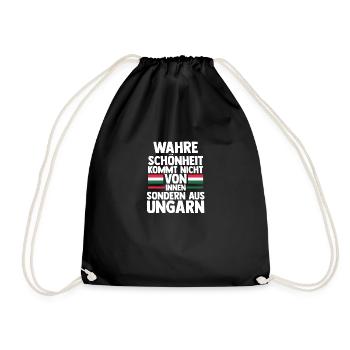 Ungar Ungarisch Ungarn - Turnbeutel - Schwarz - Vorne