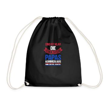 Hollande Papa Père Fête des Pères Néerlandais Néerlandais - Sac de sport léger - noir - Devant