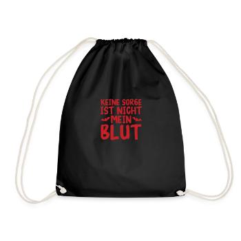 Halloween Costume Blood Smeared - Drawstring Bag - black - Front