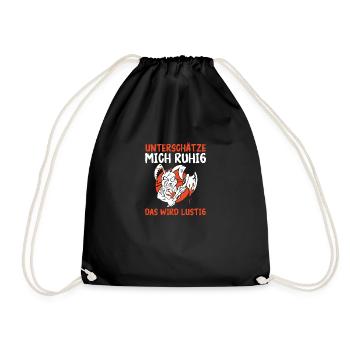 Lapin, ne t’inquiète pas, ça va être amusant - Sac de sport léger - noir - Devant
