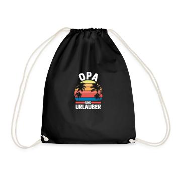Vacances Vacancier Grand-père Papy - Sac de sport léger - noir - Devant