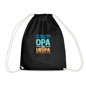 J’ai deux titres : Papy et Arrière-Grand-Pa - Sac de sport léger - noir - Devant
