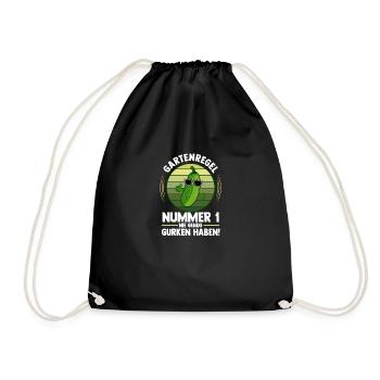Jardinier Concombre Jardin fermier - Sac de sport léger - noir - Devant