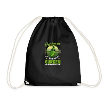 Jardinier Concombre Jardin fermier - Sac de sport léger - noir - Devant