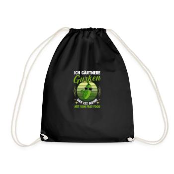 Jardinier Concombre Jardin fermier - Sac de sport léger - noir - Devant
