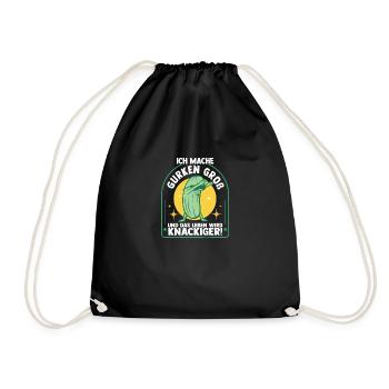Jardinier Concombre Jardin fermier - Sac de sport léger - noir - Devant