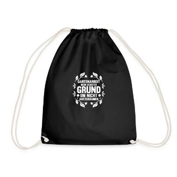 Gardener Hobby Gardener Garden - Drawstring Bag - black - Front