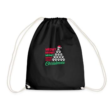 Père Noël Fête de Noël Noël Chats - Sac de sport léger - noir - Devant