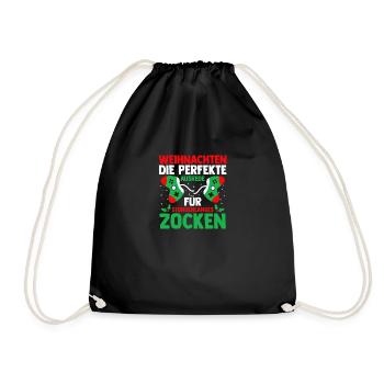Père Noël Gaming Noël Noël - Sac de sport léger - noir - Devant