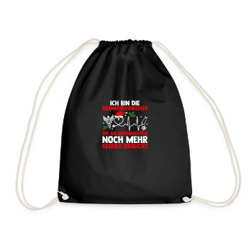 Père Noël Infirmière de Noël - Sac de sport léger - noir - Devant