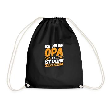 Grandfather Great-grandpa Great-grandfather Grandpa - Drawstring Bag - black - Front
