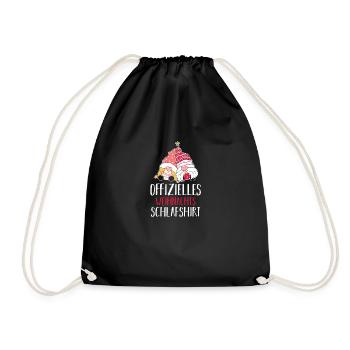 Chemise de nuit officielle de Noël Gnome - Sac de sport léger - noir - Devant