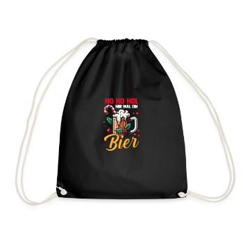 Ho Ho Hol Mir Mal Ein Bier - Turnbeutel - Schwarz - Vorne