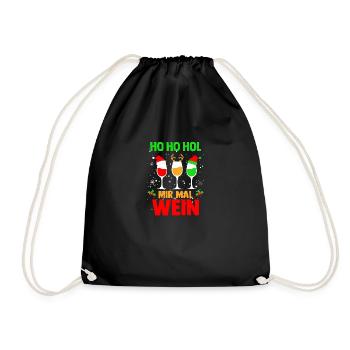 Ho Ho apporte-moi du vin - Sac de sport léger - noir - Devant