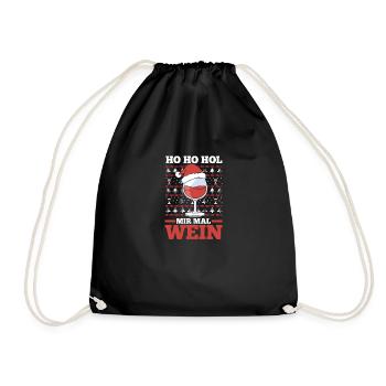 Ho Ho apporte-moi du vin - Sac de sport léger - noir - Devant