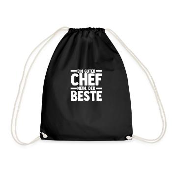 Teamleiter Chef Abschied - Turnbeutel - Schwarz - Vorne