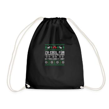 Père Noël Noël laid Noël - Sac de sport léger - noir - Devant