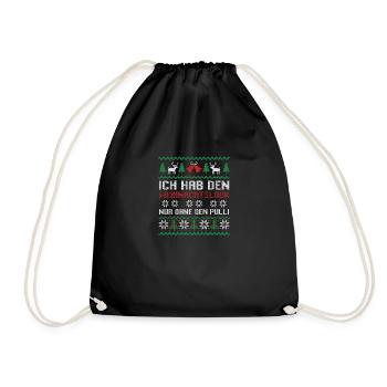 Père Noël Noël laid Noël - Sac de sport léger - noir - Devant