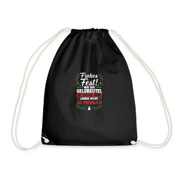 Père Noël Inflation Noël - Sac de sport léger - noir - Devant