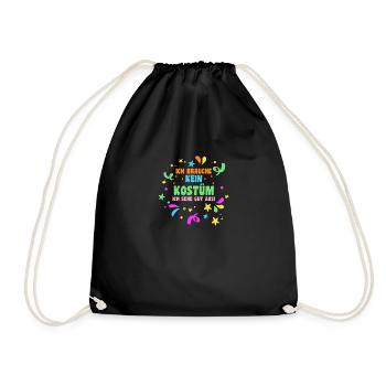 Carnival Costume Carnival - Drawstring Bag - black - Front