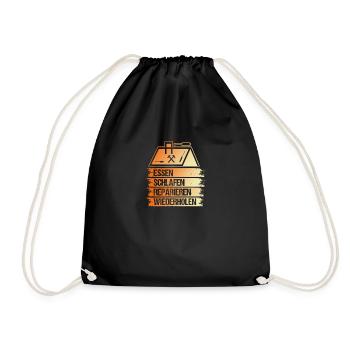 Maître Couvreur Couvreur - Sac de sport léger - noir - Devant
