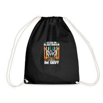 Master Electrician Electrical Engineer Electrician - Drawstring Bag - black - Front