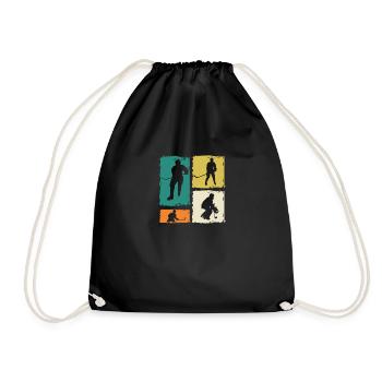 Hockey Players Hockey - Drawstring Bag - black - Front