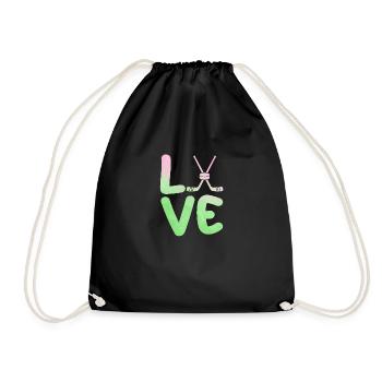 Hockey Players Hockey - Drawstring Bag - black - Front