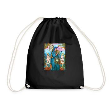 Aquarius - Drawstring Bag - black - Front