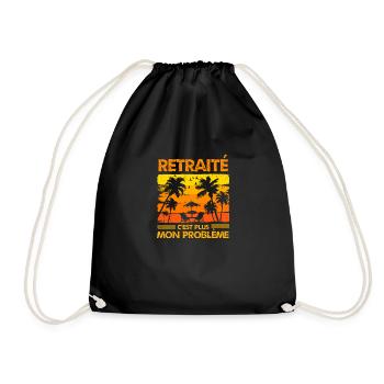 retraité - Sac de sport léger - noir - Devant