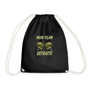 mon plan retraite - Sac de sport léger - noir - Devant