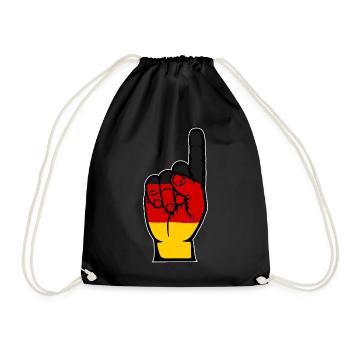 Drapeau allemand numéro 1 - Sac de sport léger - noir - Devant