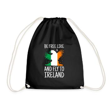 Drapeau irlandais Vintage Drapeau irlandais Dublin - Sac de sport léger - noir - Devant