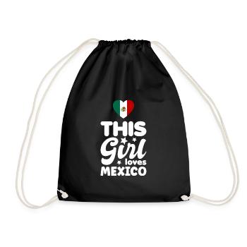 Drapeau du Mexique Drapeau mexicain Mexique Amérique du Sud - Sac de sport léger - noir - Devant