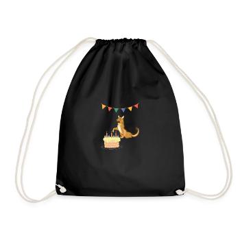 Fête d’anniversaire Chiens Fête Berger Allemand - Sac de sport léger - noir - Devant