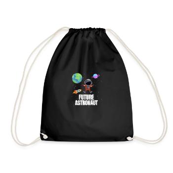 Rocket Planet Galaxy Future Astronaut - Drawstring Bag - black - Front