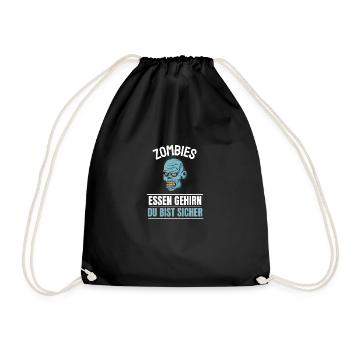 Halloween Costume Zombie Cadeau Halloween - Sac de sport léger - noir - Devant