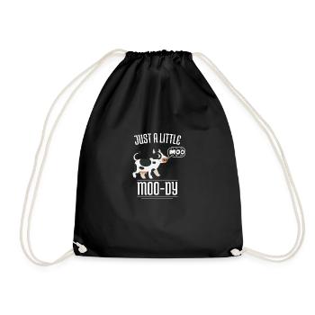 Farm Animal Funny gift for farmers Cow - Drawstring Bag - black - Front