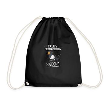 Pigeonnier pigeonnier pigeon pigeon pigeon cadeau - Sac de sport léger - noir - Devant