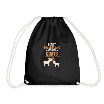 Fermier d’animaux de ferme Cadeau Funny Chèvre - Sac de sport léger - noir - Devant