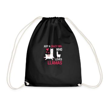 Alpaga Animal Lovers Fille Cadeau Lama - Sac de sport léger - noir - Devant