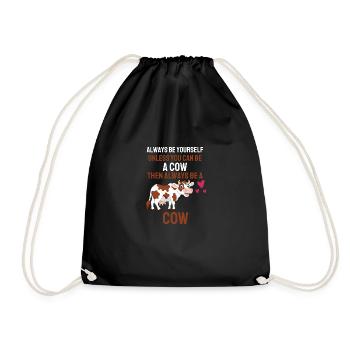 Farm Animal Lovers Cadeau Funny Cow - Sac de sport léger - noir - Devant