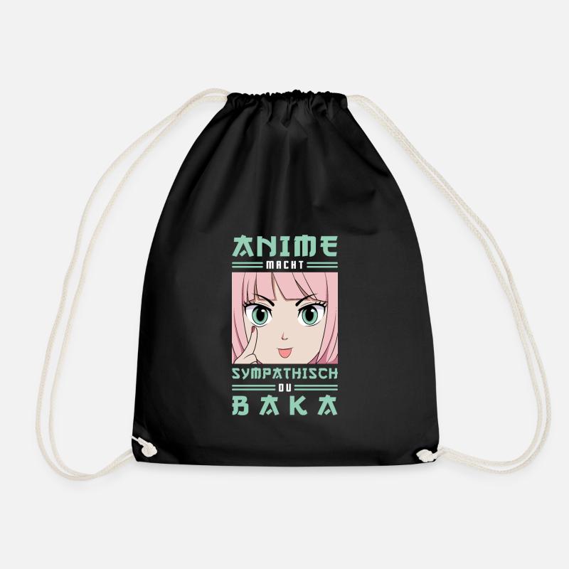 Anime Macht Sympathisch Du Baka Animes - Turnbeutel - Schwarz