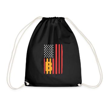 Bitcoin - Drawstring Bag - black - Front