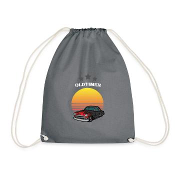 Voiture de collection - Sac de sport léger - gris - Devant