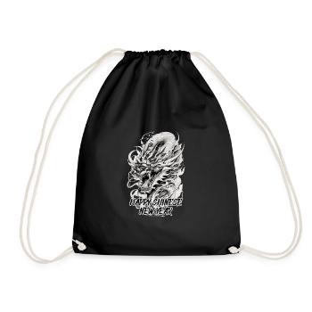Chinese New Year Dragon China Asian I Gift - Drawstring Bag - black - Front