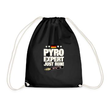 Pyrotechnie - Sac de sport léger - noir - Devant