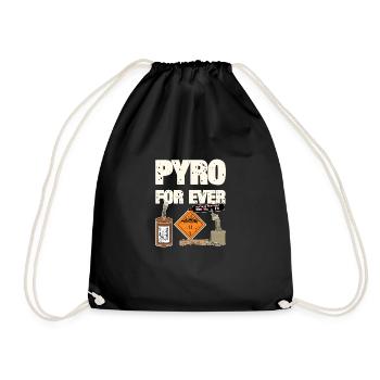 Pyro For Ever F4 - Turnbeutel - Schwarz - Vorne