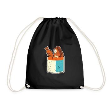 BBQ Party Cadeau Viande Poitrine Poche Grillades - Sac de sport léger - noir - Devant
