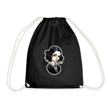 Goth Girl Gothic Mystical Horror Black - Sac de sport léger - noir - Devant